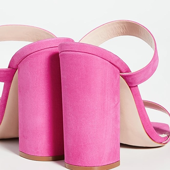 SCHUTZ Maribel Rosa Vibrant Pink Sandal Heels 6 - Picture 14 of 15